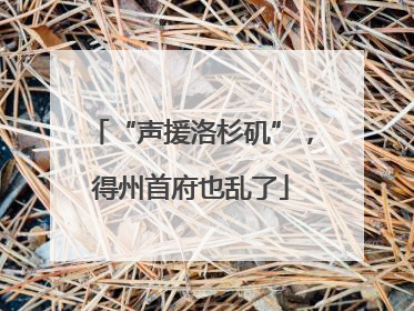 “声援洛杉矶”，得州首府也乱了