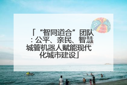 “智同道合”团队：公平、亲民、智慧城管机器人赋能现代化城市建设