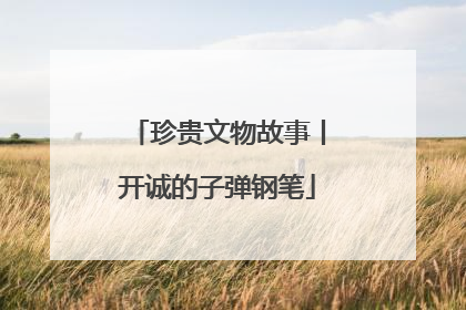 珍贵文物故事丨开诚的子弹钢笔