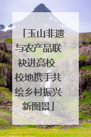 玉山非遗与农产品联袂进高校 校地携手共绘乡村振兴新图景