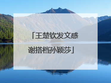 王楚钦发文感谢搭档孙颖莎