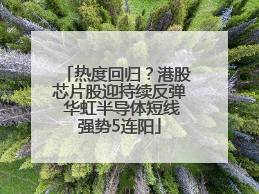 热度回归？港股芯片股迎持续反弹 华虹半导体短线强势5连阳