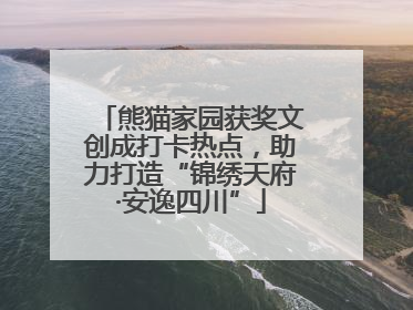 熊猫家园获奖文创成打卡热点，助力打造“锦绣天府·安逸四川”