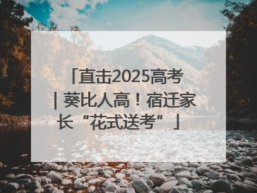 直击2025高考｜葵比人高！宿迁家长“花式送考”