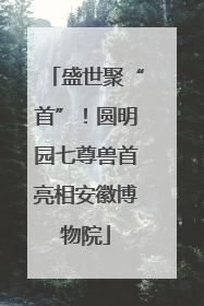 盛世聚“首”！圆明园七尊兽首亮相安徽博物院