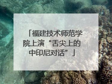 福建技术师范学院上演“舌尖上的中印尼对话”