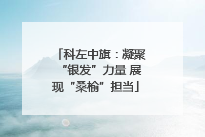 科左中旗：凝聚“银发”力量 展现“桑榆”担当