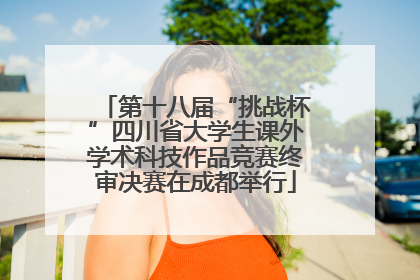 第十八届“挑战杯”四川省大学生课外学术科技作品竞赛终审决赛在成都举行