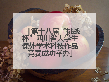 第十八届“挑战杯”四川省大学生课外学术科技作品竞赛成功举办