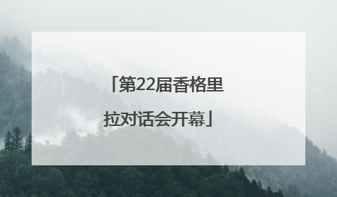 第22届香格里拉对话会开幕