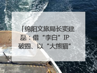 绵阳文旅局长窦建磊：借“李白”IP破圈、以“大熊猫”引流 依托科技优势绽放城市文旅魅力｜文旅局长说