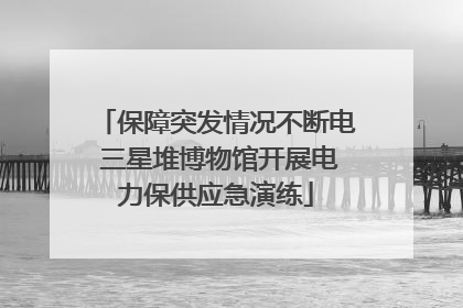 保障突发情况不断电 三星堆博物馆开展电力保供应急演练