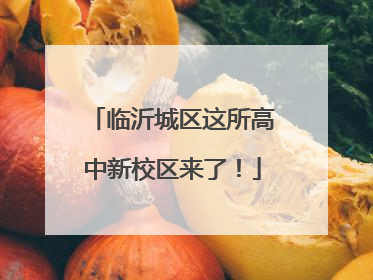 临沂城区这所高中新校区来了！