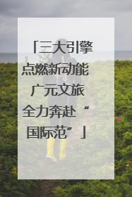 三大引擎点燃新动能 广元文旅全力奔赴“国际范”