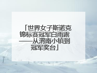 世界女子斯诺克锦标赛冠军白雨露——从渭南小镇到冠军奖台