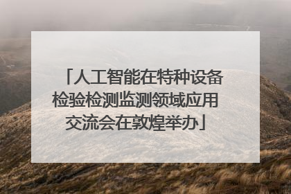 人工智能在特种设备检验检测监测领域应用交流会在敦煌举办