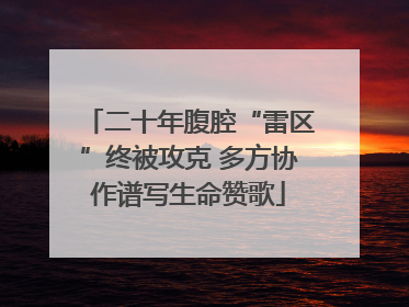 二十年腹腔“雷区”终被攻克 多方协作谱写生命赞歌