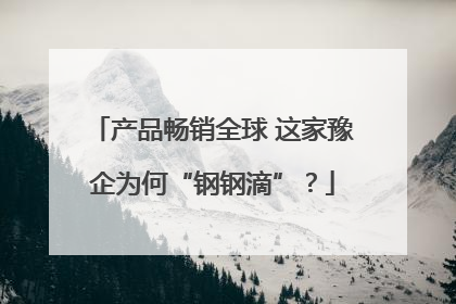 产品畅销全球 这家豫企为何“钢钢滴”？