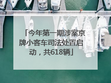 今年第一期涉案京牌小客车司法处置启动，共618辆