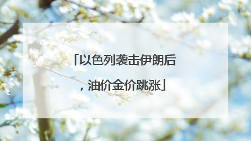 以色列袭击伊朗后，油价金价跳涨