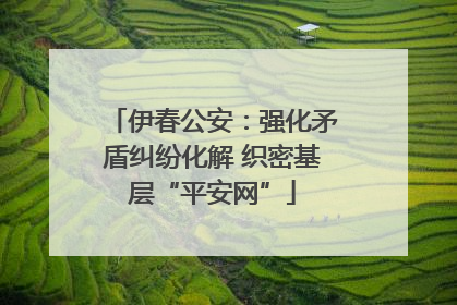 伊春公安：强化矛盾纠纷化解 织密基层“平安网”