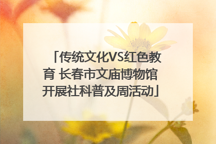 传统文化VS红色教育 长春市文庙博物馆开展社科普及周活动