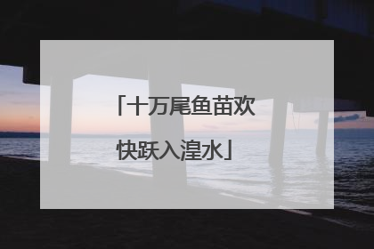 十万尾鱼苗欢快跃入湟水