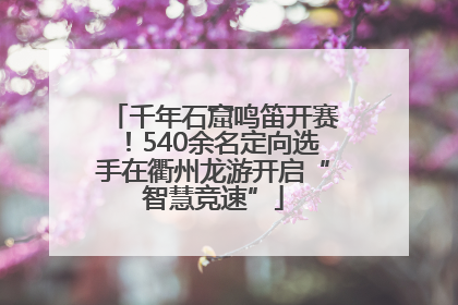 千年石窟鸣笛开赛！540余名定向选手在衢州龙游开启“智慧竞速”