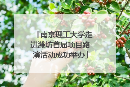 南京理工大学走进潍坊首届项目路演活动成功举办