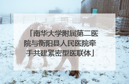 南华大学附属第二医院与衡阳县人民医院牵手共建紧密型医联体