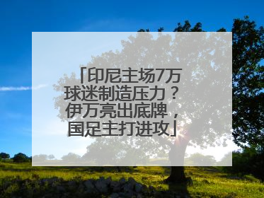 印尼主场7万球迷制造压力？伊万亮出底牌，国足主打进攻