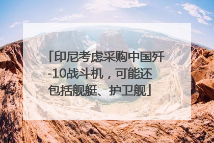 印尼考虑采购中国歼-10战斗机，可能还包括舰艇、护卫舰