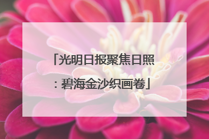 光明日报聚焦日照：碧海金沙织画卷