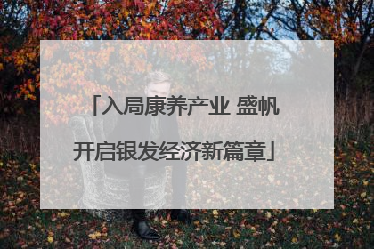 入局康养产业 盛帆开启银发经济新篇章