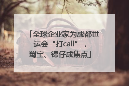 全球企业家为成都世运会“打call”，蜀宝、锦仔成焦点