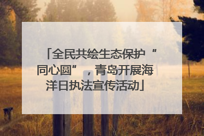 全民共绘生态保护“同心圆”，青岛开展海洋日执法宣传活动