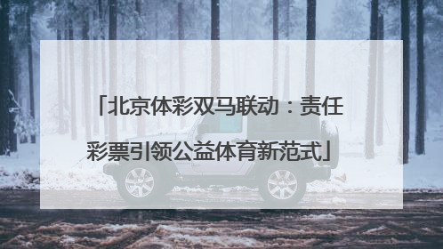 北京体彩双马联动：责任彩票引领公益体育新范式