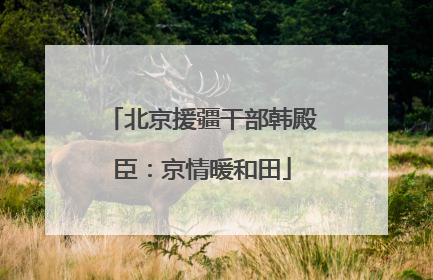 北京援疆干部韩殿臣：京情暖和田