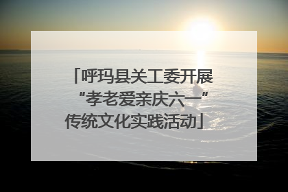 呼玛县关工委开展“孝老爱亲庆六一”传统文化实践活动