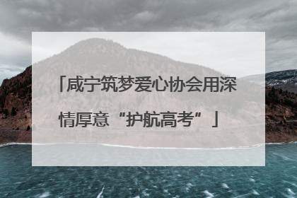 咸宁筑梦爱心协会用深情厚意“护航高考”