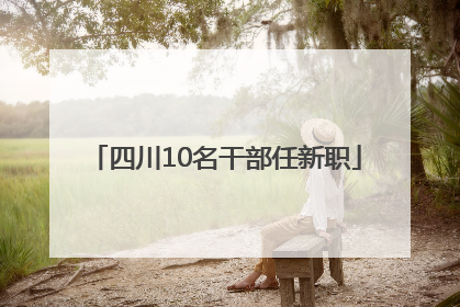 四川10名干部任新职
