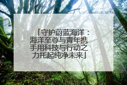 守护蔚蓝海洋：海洋至尊与青年携手用科技与行动之力托起纯净未来