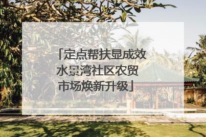 定点帮扶显成效 水景湾社区农贸市场焕新升级