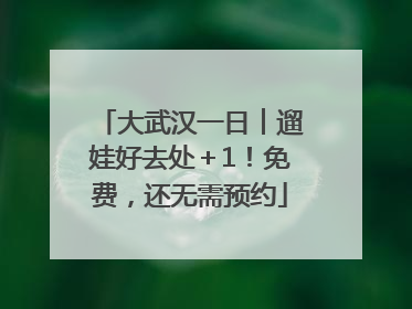 大武汉一日︱遛娃好去处＋1！免费，还无需预约