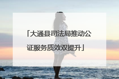 大通县司法局推动公证服务质效双提升