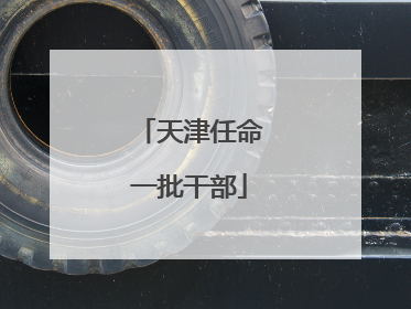 天津任命一批干部