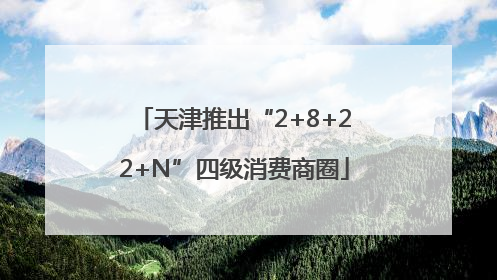 天津推出“2+8+22+N”四级消费商圈
