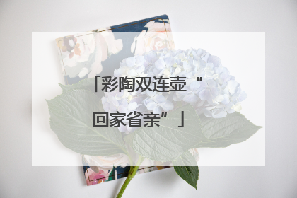 彩陶双连壶“回家省亲”