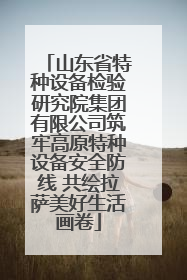 山东省特种设备检验研究院集团有限公司筑牢高原特种设备安全防线 共绘拉萨美好生活画卷