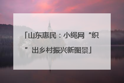 山东惠民：小绳网“织”出乡村振兴新图景